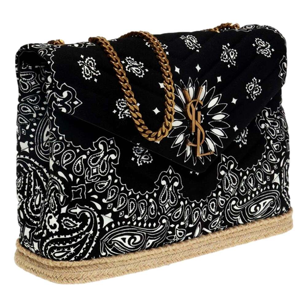Saint Laurent Loulou Black Paisley Quilted Cross Body - Picture 2 of 8